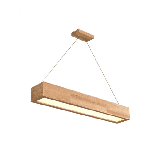 Lampes suspendues en bois